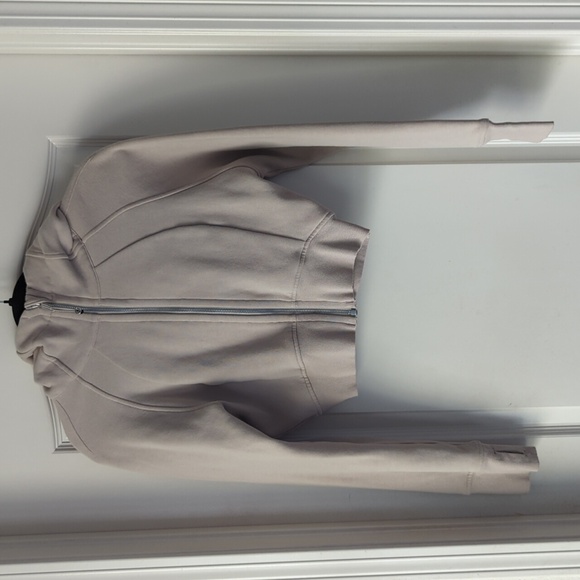 Lululemon Scuba Full-Zip Cropped Hoodie- Mojave Tan Size 6 - Picture 8 of 12